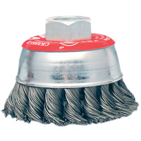High-Performance Knot Twisted Cup Brush, 3" Dia. x 10mm x 1.25" Arbor SPOC Demo