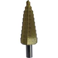 JET-KUT&reg; Super Premium M35 Step Drill, 3/16" - 1/2" , 1/16" Increments, High Speed Steel SPOC Demo