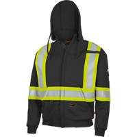337SF Flame-Resistant Zip Style Hoodie, Men's, Small, Black, 22 cal/cm² SPOC Demo