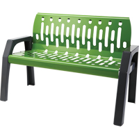 Bancs Stream, Acier, 48" lo x 48" la x 34" h, Vert SPOC Demo