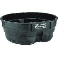 Stock Tank, 69" D x 63.25" W x 25" H, 2500 lbs. Capacity, Black SPOC Demo