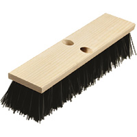 Heavy-Duty Street Broom, 14", Coarse/Stiff, Polypropylene Bristles SPOC Demo