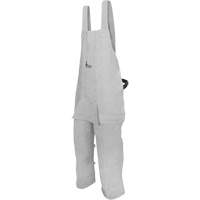 Leather Welding Apron, Split-Leg Bib, Pearl Grey SPOC Demo