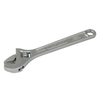Adjustable Wrench, 12" L, 1-1/2" Max Width, Chrome SPOC Demo