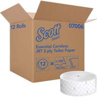 Papier hygi&eacute;nique Scott Essential, Rouleau G&eacute;ant/Sans rouleau central, 2 Pli, Longueur 1150', Blanc SPOC Demo