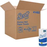 Rouleau de chiffons de cuisine Scott, 1 Pli, 128 Feuilles/rouleau, 11" la, 8,78" lo SPOC Demo