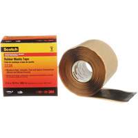 Scotch&reg; Rubber Mastic Tape 2228, 50.8 mm (2") x 3 m (10'), Black SPOC Demo