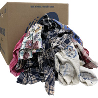 Select Wiper Rags, Flannel, Mix Colours, 20 lbs. SPOC Demo