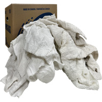 Wiper Rags Box, Terrycloth, White, 10 lbs. SPOC Demo