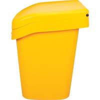 Bacs d'entreposage pour sel & sable, Avec Moraillon, 21" x 27" x 26", 4,24 pi³, Jaune SPOC Demo
