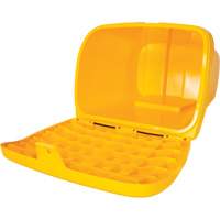 Bacs d'entreposage pour sel & sable, Avec Moraillon, 21" x 27" x 26", 4,24 pi³, Jaune SPOC Demo
