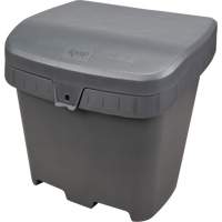 Bacs d'entreposage pour sel & sable, Avec Moraillon, 21" x 27" x 26", 4,24 pi³, Gris SPOC Demo