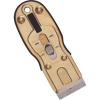 Grattoirs &agrave; lame de rasoir ergonomique, Lame Acier au carbone, Largeur 1-1/2", Manche Caoutchouc SPOC Demo