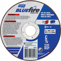 BlueFire&reg; Cut-off Wheel, 4-1/2" x 0.045"/1/16", 7/8" Arbor, Type 01/41, Aluminum Oxide/Zirconium, 13580 RPM SPOC Demo