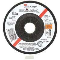 Green Corps Flexible Grinding Wheel, 4-1/2" x 1/8", 7/8" Arbor, Ceramic, Type 27 SPOC Demo