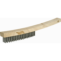 Brosse &agrave; r&eacute;curer industrielle &agrave; manche long, Acier au carbone, 4 x 19 rangs de fils, Longueur 13-3/4" SPOC Demo