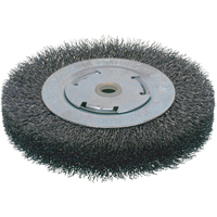 Economy Crimped Wire Wheel Brushes - Wide Face, 6" Dia., 0.014 Fill, 2" Arbor SPOC Demo