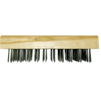 Flat Wire Butcher Block Brushes, Flat Steel Wire, 5 x 10 Wire Rows, 7-5/8" Long SPOC Demo