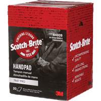 Scotch-Brite 7447 Hand Pads, Aluminum Oxide, 9" x 6", Very Fine Grit SPOC Demo