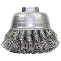 Knot Wire Cup Brush, 3-1/2" Dia. x 5/8"-11 Arbor SPOC Demo