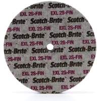 Meule unitaris&eacute;e EXL Scotch-Brite, 6" x 1/4", Arbre de 1/4", Grain de Fin, Carbure de silicium SPOC Demo