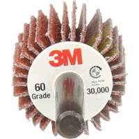 Flap Disc 747D, Aluminum Oxide/Ceramic, 60X Grit, 1" x 1" x 1/4" SPOC Demo