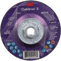 Cubitron 3 Cut & Grind Wheel, 4-1/2" x 5/32", 5/8"-11 Arbor, Type T27, 36+ Grit, Ceramic SPOC Demo