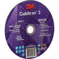 Cubitron 3 Cut-Off Wheel, 7" x 0.09", 7/8" Arbor, Type T27, Ceramic, 8500 RPM SPOC Demo