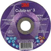 Cubitron 3 Cut-Off Wheel, 4-1/2" x 1/8", 7/8" Arbor, Type T27, Ceramic, 13300 RPM SPOC Demo