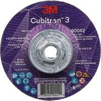 Cubitron 3 Cut-Off Wheel, 4-1/2" x 0.09", 5/8"-11 Arbor, Type T27, Ceramic, 13300 RPM SPOC Demo