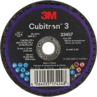 Cubitron 3 Cut-Off Wheel, 3" x 0.063", 3/8" Arbor, Ceramic SPOC Demo