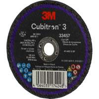 Cubitron 3 Cut-Off Wheel, 3" x 0.063", 3/8" Arbor, Ceramic SPOC Demo