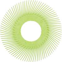 Scotch-Brite Type A Precision Radial Bristle Brush PN-RB without Adapter, Ceramic, 50+ Grit, 6" Dia. SPOC Demo