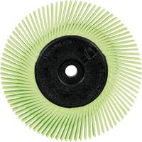Scotch-Brite Type A Precision Radial Bristle Brush PN-RB with Adapter, Ceramic, 50+ Grit, 6" Dia. SPOC Demo