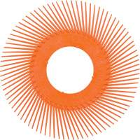 Scotch-Brite Type C Precision Radial Bristle Brush PN-RB without Adapter, Ceramic, 80+ Grit, 7-5/8" Dia. SPOC Demo