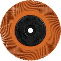 Scotch-Brite Type C Precision Radial Bristle Brush PN-RB with Adapter, Ceramic, 80+ Grit, 6" Dia. SPOC Demo