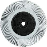 Scotch-Brite Type C Precision Radial Bristle Brush PN-RB with Keyway Core, Ceramic, 120+ Grit, 6" Dia. SPOC Demo
