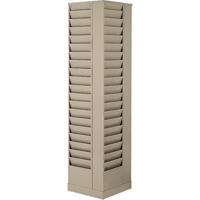 Literature Storage Racks, Rotating, 23 Slots, Steel, 14-1/8" W x 14-1/8" D x 66" H SPOC Demo