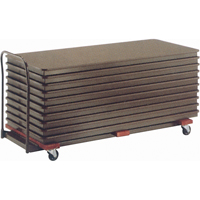 Flat Stacking Table Caddies, 97.5" W x 31.25" D x 36.25" H SPOC Demo