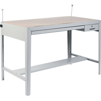 Base pour table &agrave; dessin de pr&eacute;cision, 56-3/8" la x Gris SPOC Demo