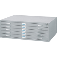 Steel Plan Files, 5 Drawers, 46-3/8" W x 35-3/8" D x 16-1/2" H SPOC Demo