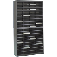Casiers pour documentation &agrave; service intensif, Stationnaire, 72 fentes, Acier, 37-1/2" la x 12-3/4" p x 71" h SPOC Demo