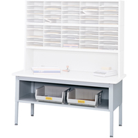 Mobilier E-Z Sort pour la salle du courrier- Tables de tri avec tablette-Dessus de table, 60" la x 28" p x 36" h, Stratifi&eacute; SPOC Demo