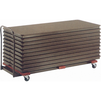 Flat Stacking Table Caddies, 74" W x 31.25" D x 36.25" H SPOC Demo