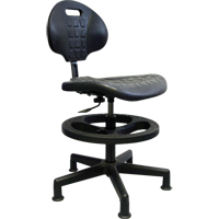Si&egrave;ges ergonomiques robustes, Polyur&eacute;thane, Noir, Capacit&eacute; 250 lb SPOC Demo