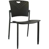 MaxX StaxX Stackable Chairs, Polypropylene, 17-1/4" High, 275 lbs. Capacity, Black SPOC Demo