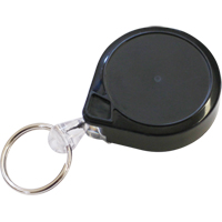 Anneaux &agrave; cl&eacute;s r&eacute;tractables Mini-Bak, Plastique, C&acirc;ble 36", Fixation Agrafe de ceinture SPOC Demo