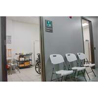 Folding Chairs, Polyethylene, White, 350 lbs. Weight Capacity SPOC Demo