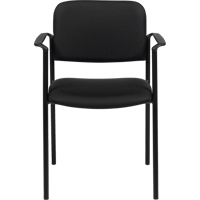 Stacking Chairs, Fabric, 32" High, 300 lbs. Capacity, Black SPOC Demo