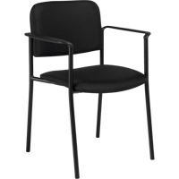 Stacking Chairs, Fabric, 32" High, 300 lbs. Capacity, Black SPOC Demo